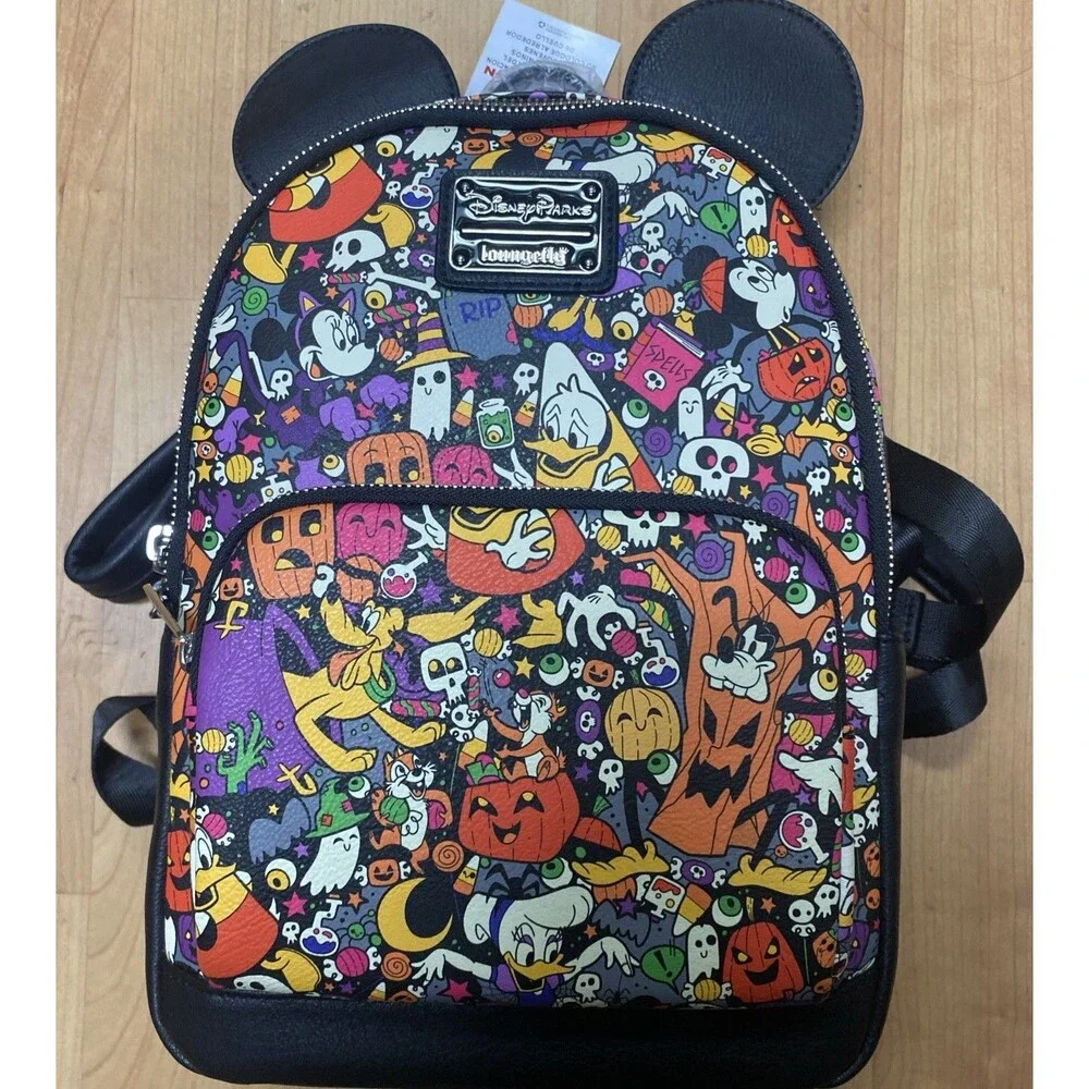 Loungefly Disney Parks Halloween Mickey Mouse And Friends Mini Backpack NEW